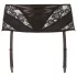 Cottelli Plus Size - Lace Corset Garter Belt (Black) - XL