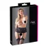 Cottelli Plus Size - Lace Corset Garter Belt (Black) - 4XL