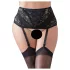 Cottelli Plus Size - Lace Corset Garter Belt (Black) - 4XL