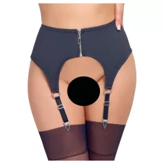 Cottelli - Black Matte Garter Belt
