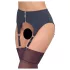 Cottelli - Black Matte Garter Belt - M