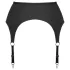 Cottelli - Black Matte Garter Belt - M