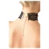 Cottelli - faux leather lace collar, BDSM costume accessory