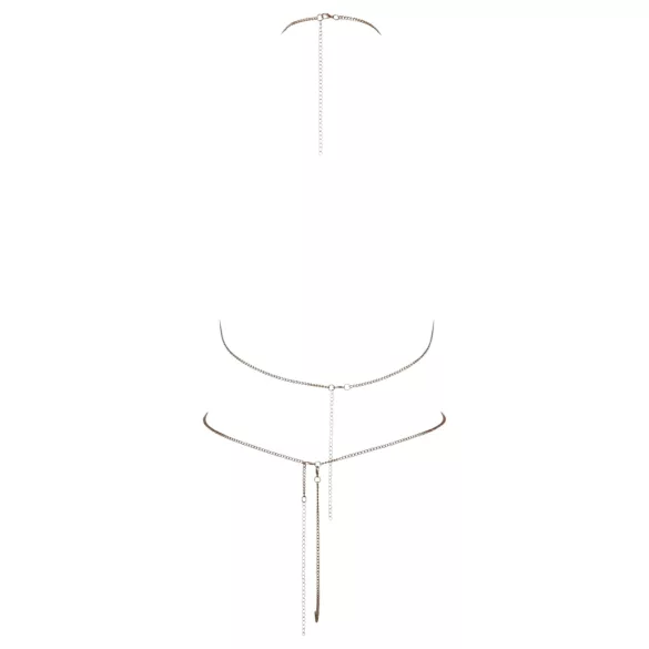 Cottelli - Rhinestone Chain Bikini (Silver)