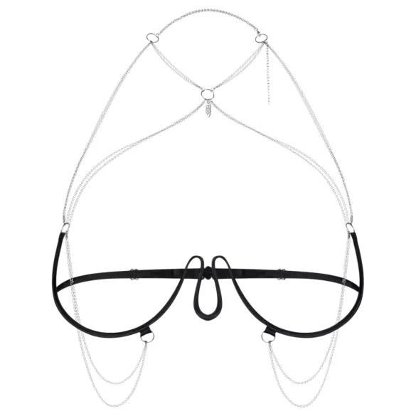 Obsessive - Chain Harness Bra - Black (S-L)