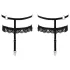 Cottelli - Decorative Black Lace Garter Belt - L/XL