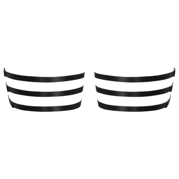 Cottelli - Leather-Look Thigh Garter (Black)