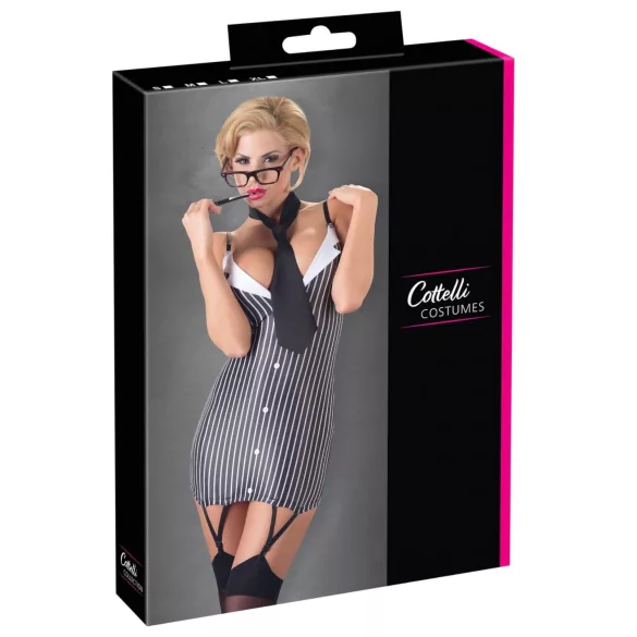 Cottelli - striped secretary costume - L