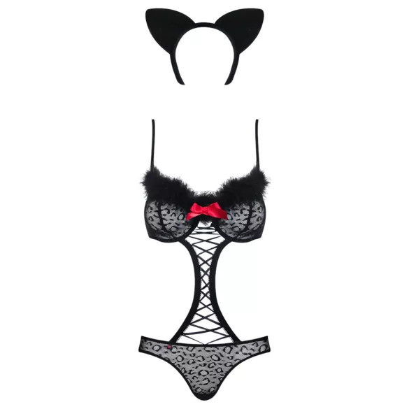 Obsessive Gepardina - Black Kitty Costume Set