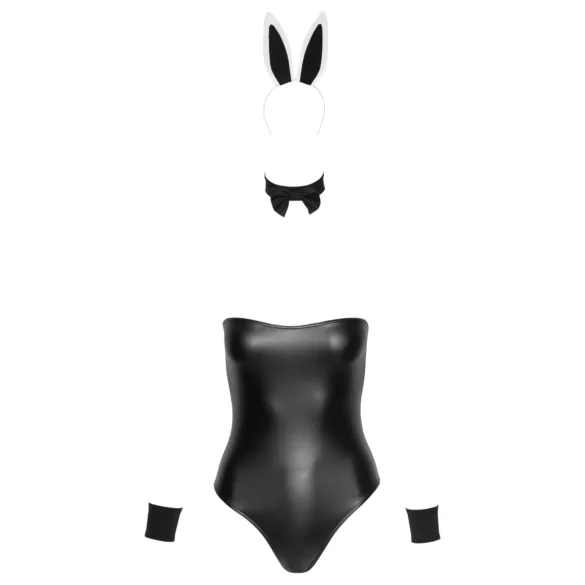 Cottelli Bunny - Shiny, Sexy Bunny Costume (5-Piece Set) - L
