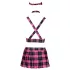 Cottelli - Plaid Schoolgirl Costume Set (Pink) - M