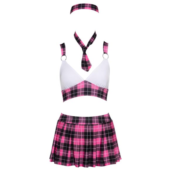 Cottelli - Plaid Schoolgirl Costume Set (Pink) - L