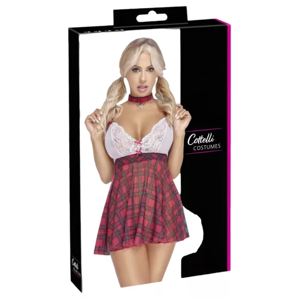 Cottelli - Schoolgirl Costume (Red-White) - XL