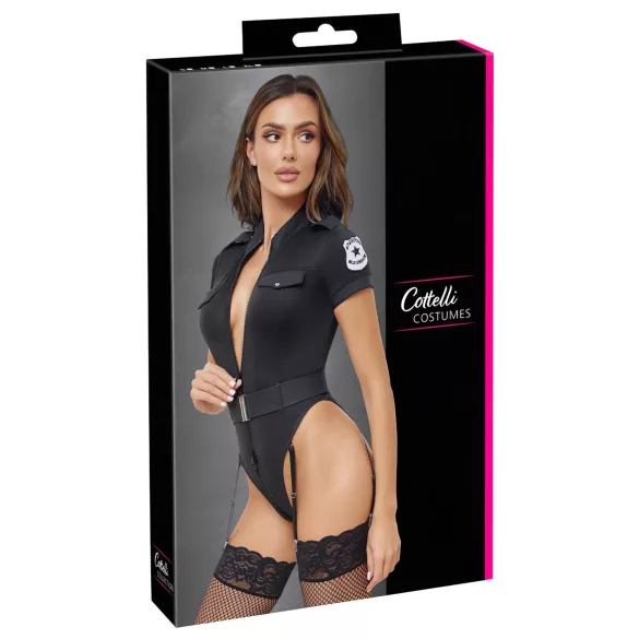 Cottelli - Policewoman Costume (Black) - M
