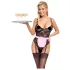 Cottelli - Sheer Maid Costume (Black-Pink) - M