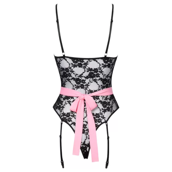 Cottelli - Sheer Maid Costume (Black-Pink) - M