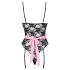 Cottelli - Sheer Maid Costume (Black-Pink) - M