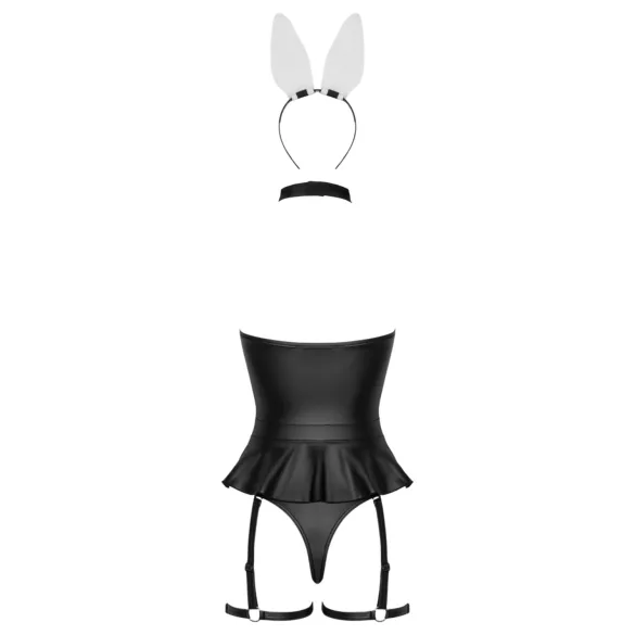 Cottelli - Bunny Costume - Black (3 Piece) - M