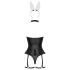 Cottelli - Bunny Costume - Black (3 Piece) - L