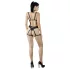 Cottelli - Black Decorative Lingerie Trio Harness (S-L)