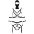 Bad Kitty - Body Harness Set and Mask (Black) - L
