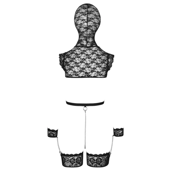 Bad Kitty - lace BDSM set (black) - M