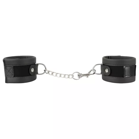 Vegan Fetish - Short Chain Handcuffs (Black)