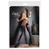 Cottelli - Patterned Open-Front Stockings (Black)