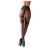 Cottelli - Exclusive Patterned Open Stockings (Black) - 3
