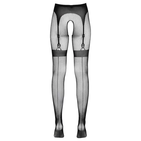 Cottelli Legwear - Black Thigh-High Open Tights (S-L)