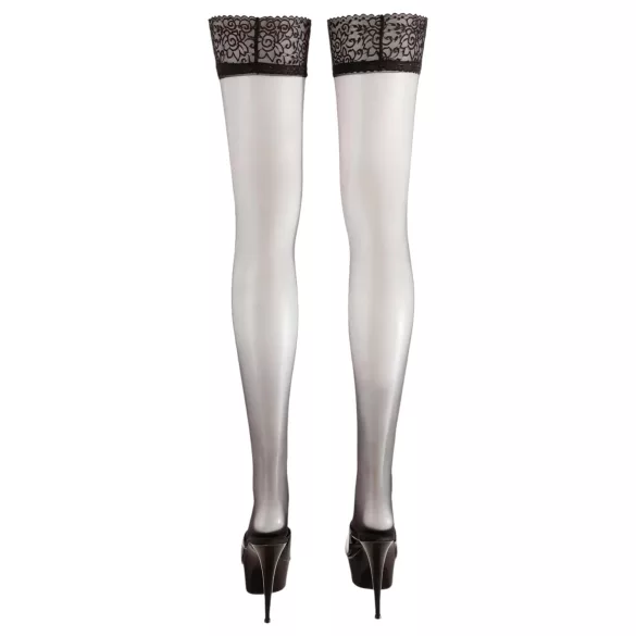 Cottelli - Satin Thigh Highs (Black)