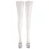 Cottelli - Satin Thigh-Highs (White) - 2/M