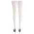 Cottelli - Satin Thigh-Highs (White) - 2/M