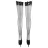 Cottelli - Fishnet Stockings - With Lace-Up Lace Trim