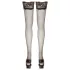 Cottelli - Thigh-High Stockings with 11cm Lace Trim (Black) - 4
