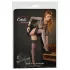 Cottelli - Black Fishnet Thigh-Highs with Wide Lace Trim - 4