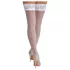 Cottelli - Lacy Floral Thigh-Highs (White) - 4/L