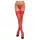 Cottelli - Lace Floral Thigh-Highs (Red) - 4/L