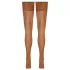 Cottelli - Lace & Floral Thigh-High Stockings (Nude) - 3/M-L