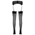 Cottelli - Black Stockings with High Heel Seam and Back Stripe - 3