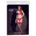 Cottelli - Black Stockings with Red Lace Trim - 5
