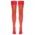 Cottelli - Silky Thigh-Highs (Red) - M