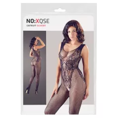 NO:XQSE - sleeveless, open black fishnet bodystocking (S-L)