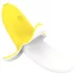 Lonely - rechargeable, waterproof, banana vibrator (yellow-white)