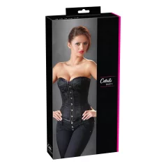 Cottelli - Embroidered Party Corset (Black) - L