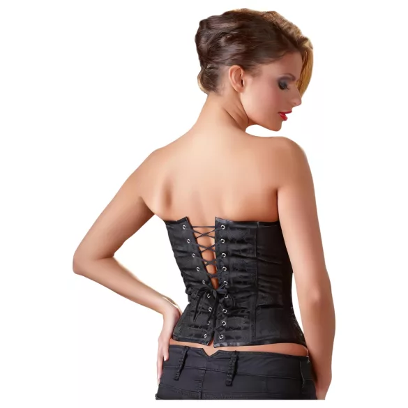 Cottelli - Embroidered Party Corset (Black) - L