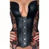 Noir - Lace Corset with Garter (Black)