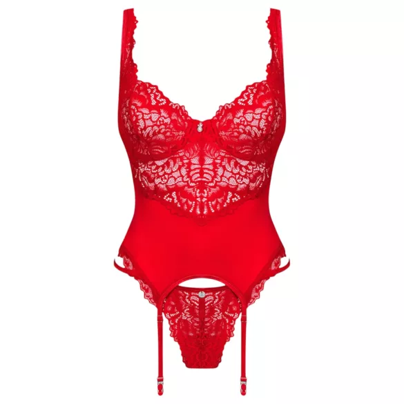 Obsessive Amor Cherris - Lace Garter Set (Red)