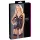 Cottelli - Lace Open Top & Thong Set (Black) - XL