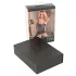 Abierta Fina - Shimmering Chain Top & Thong Set (Black) - 85B/L